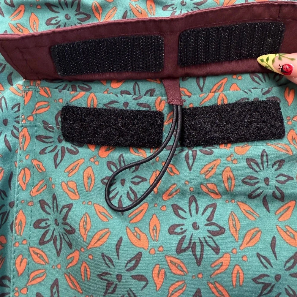 Prana‎ Mens Floral Board Shorts Teal Orange Burgundy 34 Stretch Swim Trunks #563